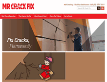 Tablet Screenshot of mrcrackfix.com.au